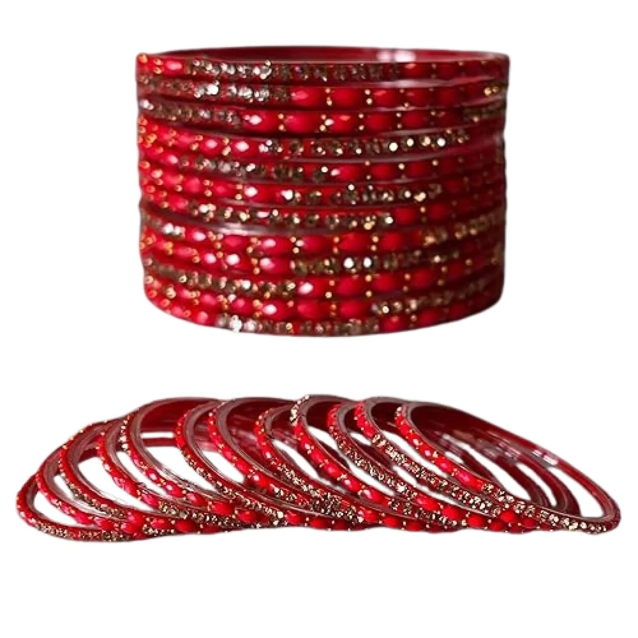 Glass Bangles Indian Jewelry Bangles (Akshra) Ethnic Dailywear Bollywood Fashion Glass Bangles Set Bracelets for Women Wedding Teej Navratri Varalakshmi Vratham Return Gifts (12 Pieces)